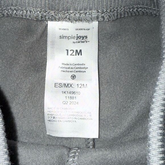 Carters Baby Fleece Pants Set of 4 - Picture 9 of 9